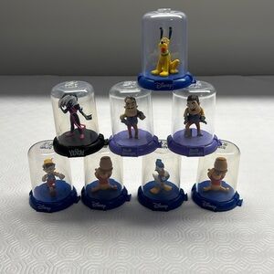 Domez 2” Figures Lot of 8 Collectibles Hello Neighbour, Marvel and Disney